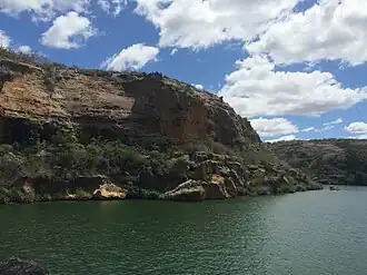 Pedras na área rural do município.
