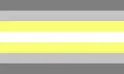 Bandeira demigênero ou demi-não-binária