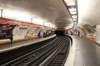 As plataformas da linha 6.