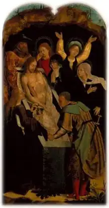 Deposição de Cristo no Túmulo, Políptico da Igreja de São Francisco de Évora, Museu Nacional de Arte Antiga