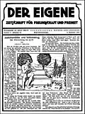 Der Eigene, vol. 7 (1919–20), no. 3 - onze edições neste formato