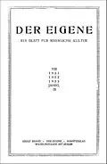 Der Eigene, vol. 9 (1921-22-23), no. 3 - sete edições neste formato
