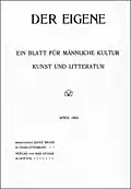 Der Eigene, vol. 4 (1903), no. 1 - seis edições neste formato