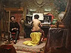 Almeida Júnior: Descanso do modelo, 1882, Museu Nacional de Belas Artes.