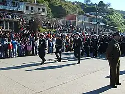Desfile da Infantaria Marina em Talcahuano