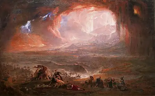 The Destruction of Pompei and Herculaneum (c. 1821) óleo sobre tela, 161,6 x 253 cm., Tate Britain, Londres