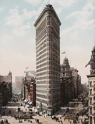 O Edifício Flatiron na cidade de Nova Iorque (1903)