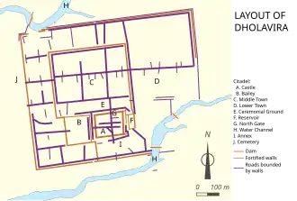 Mapa do sítio arqueológico