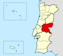 Mapa da área