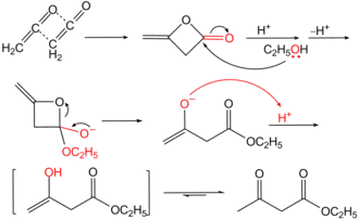 Preparação do acetoacetato de etila a partir do Diceteno