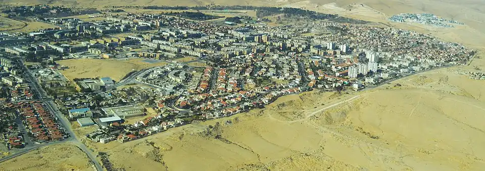 Vista Aérea da Cidade de Dimona