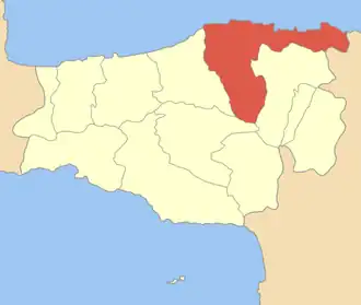 Localização de Geropótamos na unidade regional de Retimno