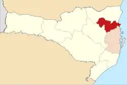 Mapa da área