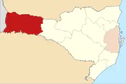 Mapa da área