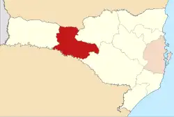 Mapa da área