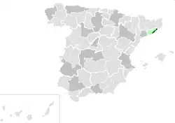 Mapa da área