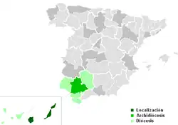 Mapa da área