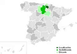 Mapa da área