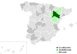 Mapa da área