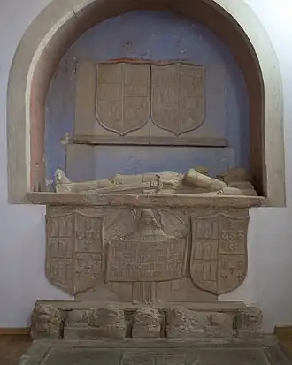 Diogo Pires-o-Moço, Túmulo de Mateus da Cunha, 7º Senhor de Pombeiro