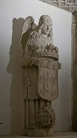 Anjo Heráldico, c. 1518, igreja do Mosteiro de Santa Cruz, Coimbra