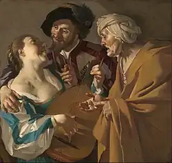 The Procuress por Dirck van Baburen, 1622