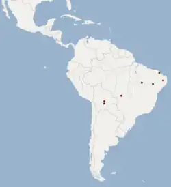 Distribuiçao de H. diaphanopterus