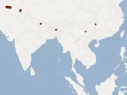 Distribuição da espécie