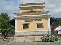 Antiga Estação Ferroviária, atual rodoviária de Conservatória