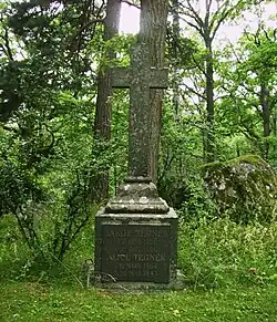 A sepultura de Alice Tegnér, em Djursholmen