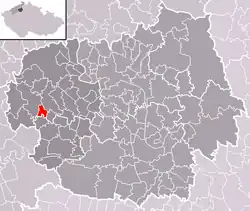 Localização de Dlažkovice