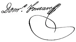 assinatura de Domingo Fontán