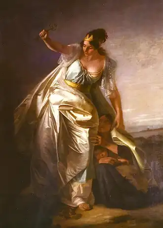 Lisboa protegendo os seus habitantes, 1812 (Museu da Cidade de Lisboa)