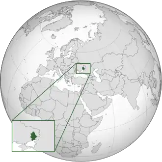 Localização de Donetsk