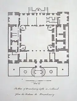 Castelo de Drumlanrig, plano