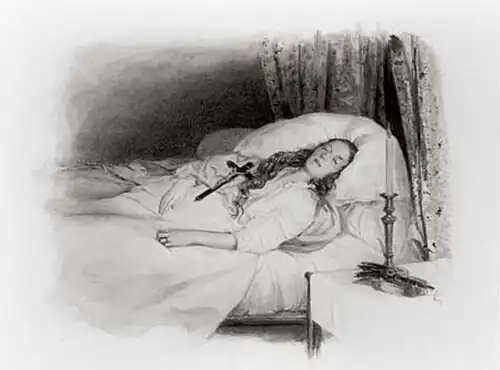 Esboço do cadáver de Vitória, 1857