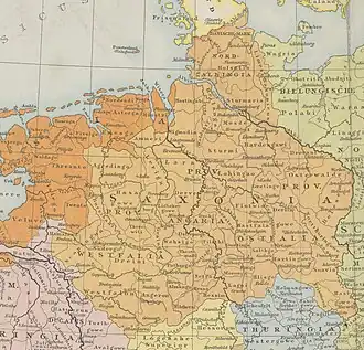 Localização de Saxônia