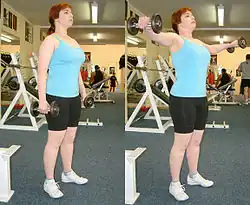 Dumbbell lateral raise.