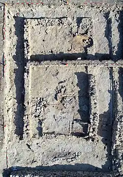 Edifício n.º 25/VII – cultura Hamangia IV. Vista aérea de 2020[18]. Vista aérea de 2022