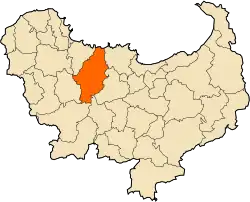 Localização da cidade dentro da província de Skikda