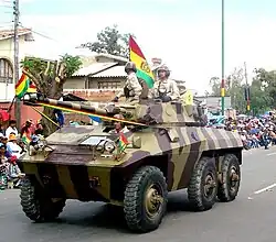 Um tanque EE-9 Cascavel da Bolívia.