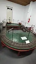 Maquete ferroviária.