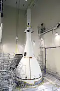 EFT-1 Orion na carenagem com LAS, Outubro 2014