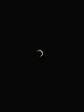 Eclipse anular visto em Apodi, Rio Grande do Norte, no Brasil. 16:44 GMT-3