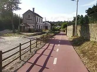 Antiga Ecopista do Dão junto à Estação de Figueiró (freguesia de São Cipriano)