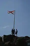 Bandeira em Maîtr'Île em 2008