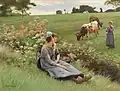 Descansando no campo, 1901
