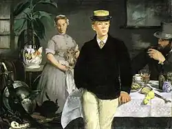 Édouard Manet, Café da manhã no estúdio (a jaqueta preta), New Pinakothek, Munique, Alemanha, 1868