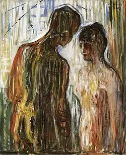 Cupido e Psiquê (1907) por Edvard Munch