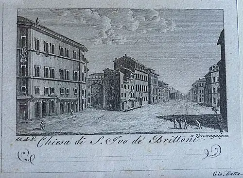 Gravura da igreja antes da demolição.